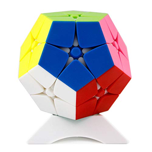 OJIN MO Fang GE 12 Surface Megaminx 2x2 Dodecahedron Cube Puzzle Mofangge Kibiminx Smooth Puzzle Cube Juguetes Especiales con un trípode de Cubo (Sin Etiqueta)