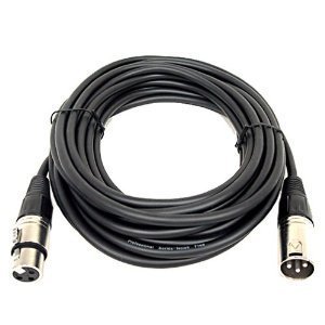 Omnialaser - Xlr 20m cable dmx xlr de cañón h/m, 20 m, especialmente adecuado para la conexión de efectos de luz, las unidades de control dmx, cabezas móviles y dispositivos maestro/esclavo