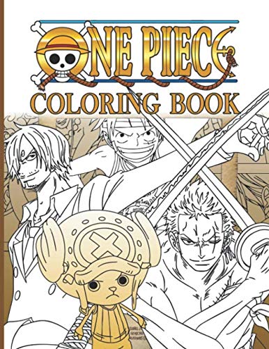 One Piece Coloring Book: Stress-Relief One Piece Coloring Books For Adult (On-the-Go Book)