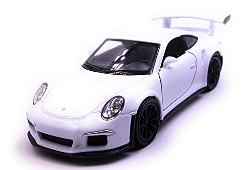 Onlineworld2013 GT3 RS Sports Model Car Auto Escala Blanca 1:34 (con Licencia)