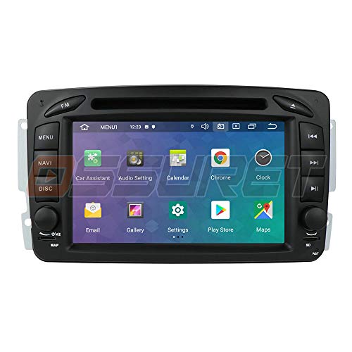 Ossuret Android 10 Car Stereo Radio GPS Navigation con Pantalla táctil de 7 Pulgadas Apta para Mercedes-Benz C-W209 / C-W203 / Viano/Vito/Vaneo/A-W168 Soporte de Control del Volante