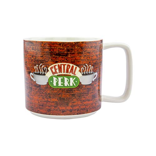 Paladone Central Perk - Taza de pizarra con lápiz de tiza con licencia oficial de Friends TV Show Merchandising