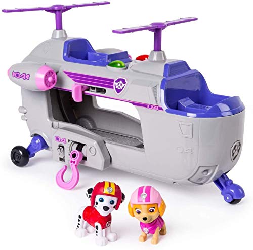 PAW PATROL La Patrulla Canina - Helicóptero de Rescate de Skye con Efectos (Spin Master Ultimate Rescue SG_B07G1D6T1P_US)