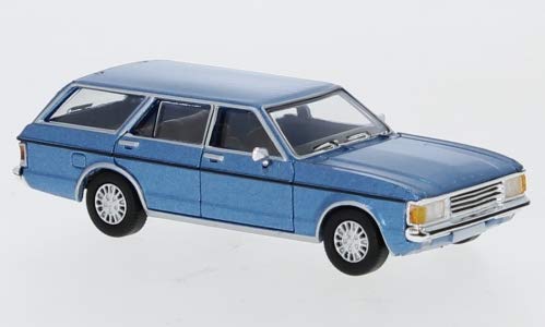 PCX87 PCX870035 Ford Granada MK I Turnier - Coche teledirigido (1974, escala 1:87), color azul metalizado
