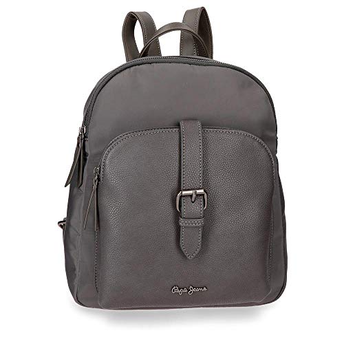 Pepe Jeans ANN Mochila Portatablet Gris 26x31x9 cms Poliéster 7.25L