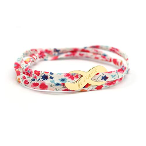 Petits Trésors - Pulsera Liberty Cordón infinito (chapado en oro)