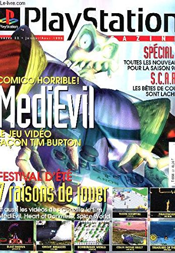 PLAYSTATION MAGAZINE - N°22 - JUILLET-AOUT 1998 / COMICO HORRIBLE! MEDIEVIL - SPECIAL E3 - SCARS - FESTIVAL D'ETE - 7 RAISONS DE JOUER ETC....