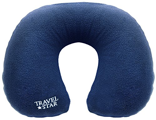 Premium Travelstar: Hinchable Cuello cojín con Funda de Forro Polar, (TS de N de 2000)