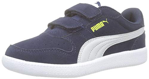 PUMA ICRA Trainer SD V PS, Zapatillas Unisex niños, Azul (Peacoat/Gray Violet/Nrgy Yellow White), 30 EU