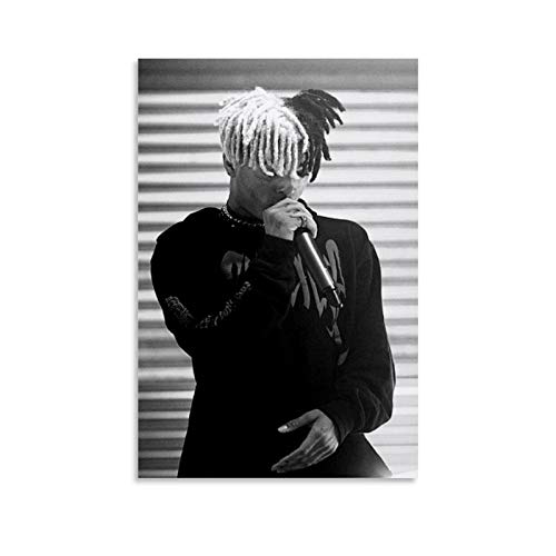 Qiuni Póster de la figura Rapper XXXTENTACION 18 en lienzo y arte de pared para decoración de dormitorio moderno de 50 x 75 cm