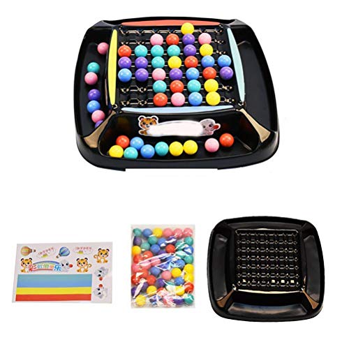 Rainbow Ball Matching Toy Colorful Fun Puzzle Ajedrez Juego de Mesa con Cuentas de Colores Interacción Juego Familiar Juguete Juguete Educativo Regalo para niños y niñas