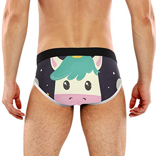 REFFW Calzoncillos para Hombre Estiramiento Boxer Tronco Bulge Pouch Unicornio Divertido Eres mágico