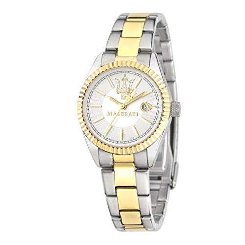 Reloj para Mujer, Colección Competizione, Movimiento de Cuarzo, Solo Tiempo con Fecha, en Acero y PVD Oro - R8853100505