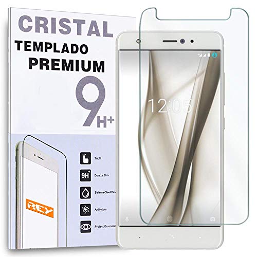 REY Protector de Pantalla para BQ AQUARIS X/BQ AQUARIS X Pro, Cristal Vidrio Templado Premium