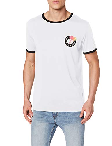 RIP CURL Tropic Topic SS Vc tee Camiseta, Hombre, Optical White, XL