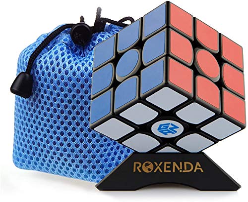 ROXENDA GAN 356 Air Master 3x3 Liso Cubo Mágico Ganspuzzle Cubo de la Velocidad Puzzles Incluido Apoyo de Cubo y Bolsa de Cubo (GAN 356 Air Master)