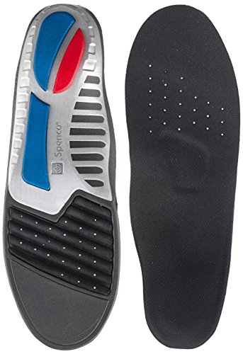 Spenco® Spenco Ironman - Hierro, tamaño 11-12, Color Azul/Gris/Rojo/Negro