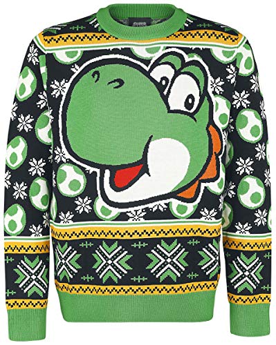 Super Mario Yoshi Christmas Jumper Multicolor XXL