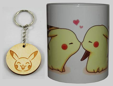 Taza Pikachu beso + chapa