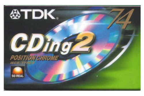 TDK CDing 2 - Cinta Cassette 74 Minutos, Posición Cromo