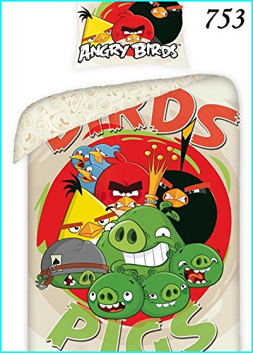 TFBBK 2 piezas cama infantil cama 160 x 200 753 Angry Birds