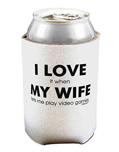 TooLoud I Love mi esposa videojuegos puede/botella aislante refrigeradores blanco