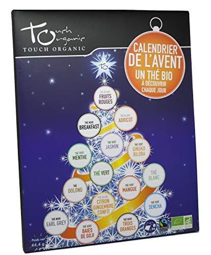 Touch Organic Calendario de adviento - Tés ecológicos - 24 Sobres