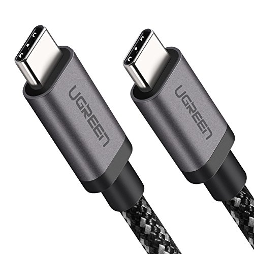 UGREEN Cable USB C a USB C con PD 60W 20V/ 3A Carga Rápida, 4K 60HZ Tipo C Compatible Thunderbolt 3 para Macbook Pro, Macbook Air, iPad Pro 2020, Huawei P40 P30 P20, Nexus 5X, Samsung S20 (2Metros)