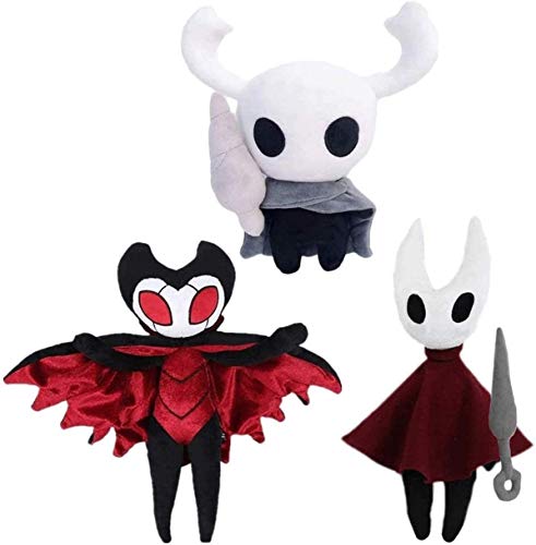 ULIN 3PCS Hollow Knight Figura de Peluche Juguetes muñecos de Peluche Suaves 30CM