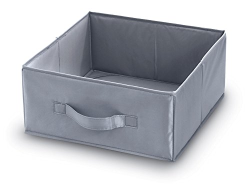 Vida 8001410070371 Domopak Media Cube, poliéster, Gris, 32 x 32 x 15 cm