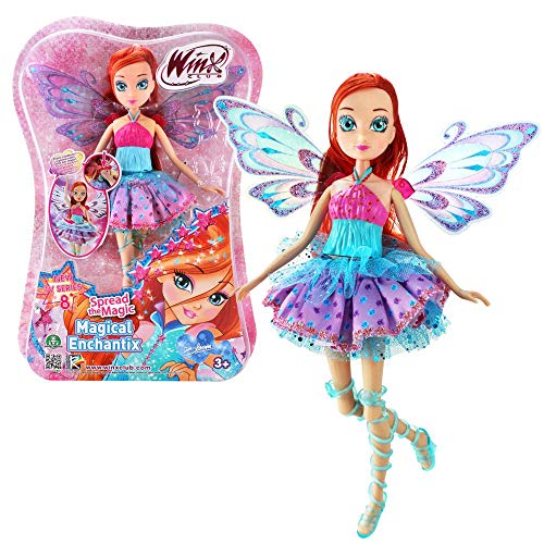 Winx Club Bloom | Muñeca Magical Enchantix Spinning Transformación Mágica