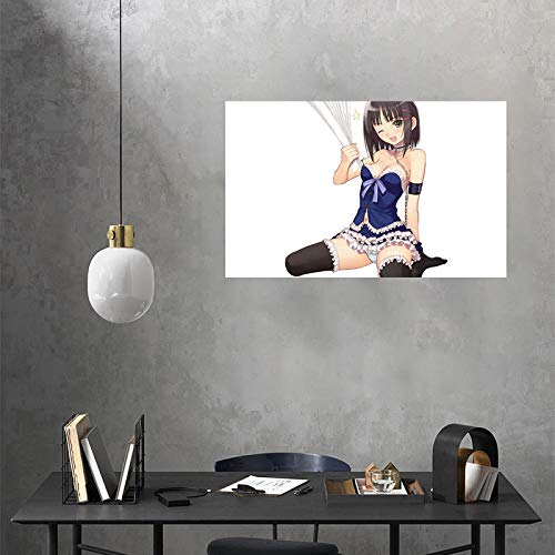 WKAQM Japonés Anime Cartel Sexy Chica Pared Arte Dormitorio Pintura Ropa Interior Chica Lienzo Impresiones Sexy Mujeres Pared Arte Cuadro Hogar Decoración 40 × 60cm Sin Marco TL-329