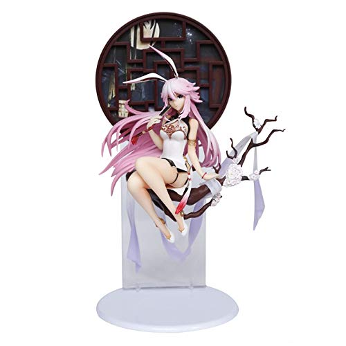 WXIAO HMMOZ 31 cm Honkai Impact 3 Yae Sakura Figura PVC acción Anime muñeca Modelo Juguete Estilo Chino Cheongsam Conejo yae Sakura Figura Regalos Animado Figura (Color : Without Box)