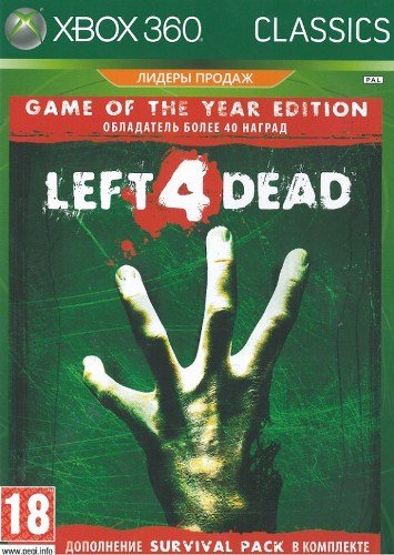 Xbox 360 - Left 4 Dead - GOTY Edtion - Classics - [PAL UK - MULTILANGUAGE]