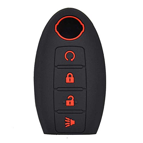 XQRYUB Protector de Llave de Coche Cubierta de Llave de Coche, Apto para Nissan Altima Maxima Murano Rogue Sentra Versa Titan Cover