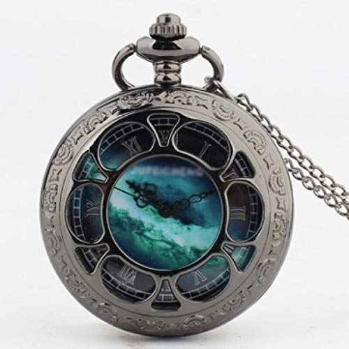 Xu Yuan Jia-Shop Reloj de Bolsillo Reloj de Bolsillo de la Vendimia de los números Romanos Escala de Cuarzo for Hombre del Reloj for Mujer con la Cadena graduación de cumpleaños Día de los Padres