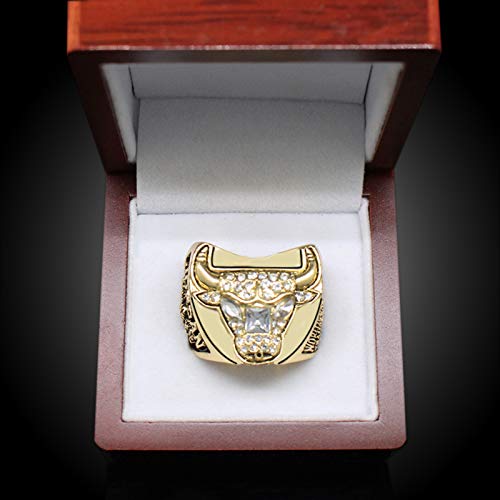 YANGLIXIA Bulls Champions de Baloncesto de 1997 Anillo de Souvenirs para fanáticos Regalos con Caja 11#