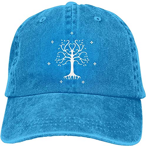 zhouyeT The Tree of Gondor Unisex Gorra de béisbol Cowboy Hat Dad Hats Trucker Hat Blue