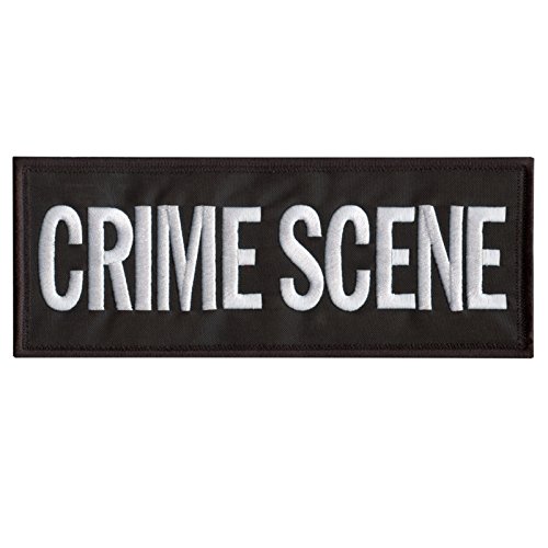 2AFTER1 Crime Scene CSI Large XL 10'x4' Body Armor Plate Carrier Tactical Embroidered Touch Fastener Patch