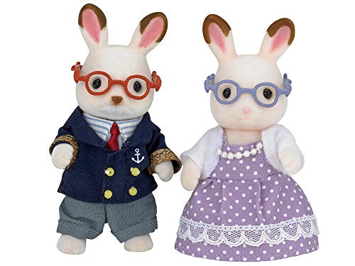 Abuelo, abuela de Sylvanian munecas de conejo Chocolat T -68