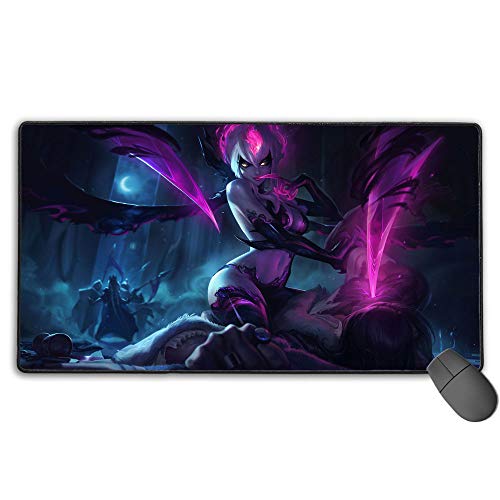 Alfombrilla de ratón para juegos para League Legends Evelynn, almohadillas de goma antideslizante, impermeable, base de goma antideslizante, 30 cm x 80 cm