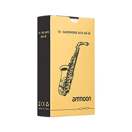 ammoon Cañas Tradicionales Saxofón Alto Saxófono Sax Fuerza 3.0, 10 Unidades/Caja