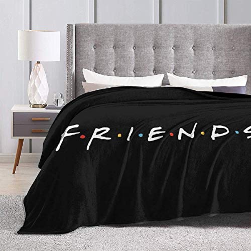 ASKSWF Friends TV Show Throw Flannel Fleece Blanket Manta Ligera y súper Suave y acogedora, Microfibra, 50 'x40'