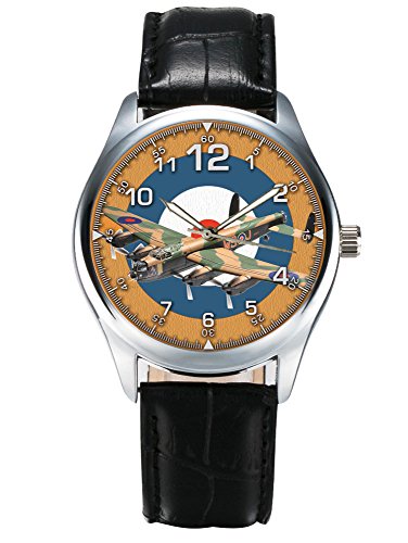 Avro Lancaster British RAF WW-II Bomber Dam Busters Squadron Reloj de pulsera coleccionable de arte conmemorativo