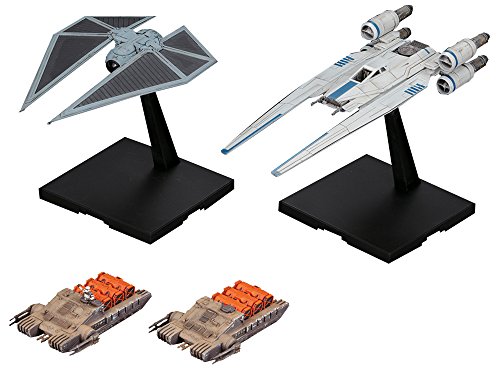 BANDAI Star Wars Rogue One U-Wing Fighter & Tie Striker 1/144 Scale Plastic Kit Modelo