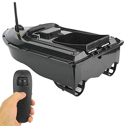 Barco de Cebo de Pesca, 110-240V 500M Impermeable Control Remoto inalámbrico Multifuncional Barco Lancha Rápida Buscador Peces RC Barco Eléctrico con Plegable Fortalecer Antena Señal Buenos Regalos