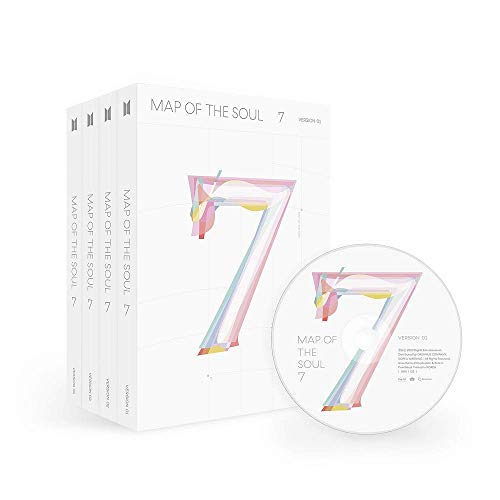 Bighit Ent BTS BANGTAN BOYS – MAP OF THE SOUL: Juego de 7 muñecos con llave [ver.] álbum+póster plegado+llavero+tarjeta fotográfica holograma+juego de tarjetas fotográficas adicionales