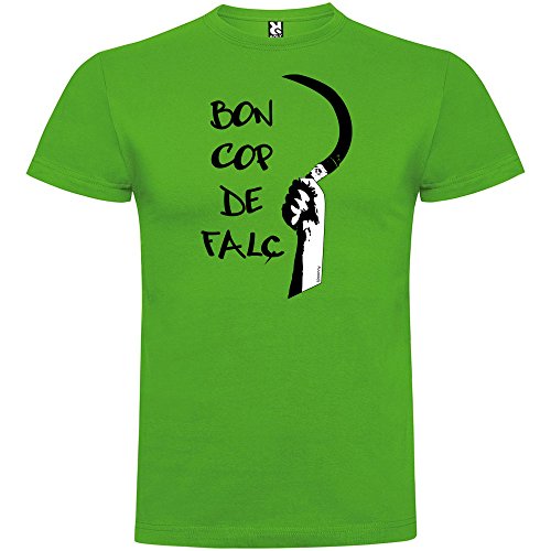 Camiseta Catalunya Bon Cop de Falç Manga Corta Hombre Verde Grass M