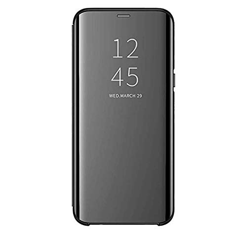 Carcasa para Samsung Galaxy A51 – Funda transparente con tapa transparente antihuellas – Color negro