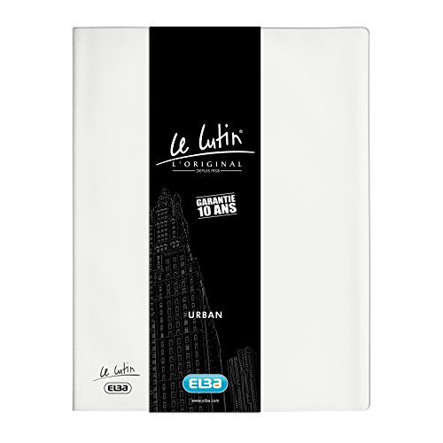 Carpeta (el gnomo Urban 40 fotos de 10 años de garantía Calidad Exclusive PVC opaca A4, color Extérieur Blanc Mat - Intérieur Noir 60 vues (30 pochettes)